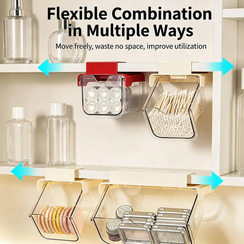 📢📢50% OFF !! ⏰Under Shelf Pull-Out Drawer Organizer