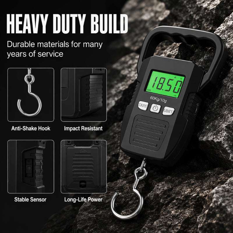 📢📢50% OFF !! ⏰Portable Rechargeable Luggage Hanging Scale