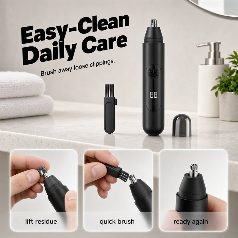 📢📢50% OFF !! ⏰Rechargeable Nose Hair Trimmer with LED Display