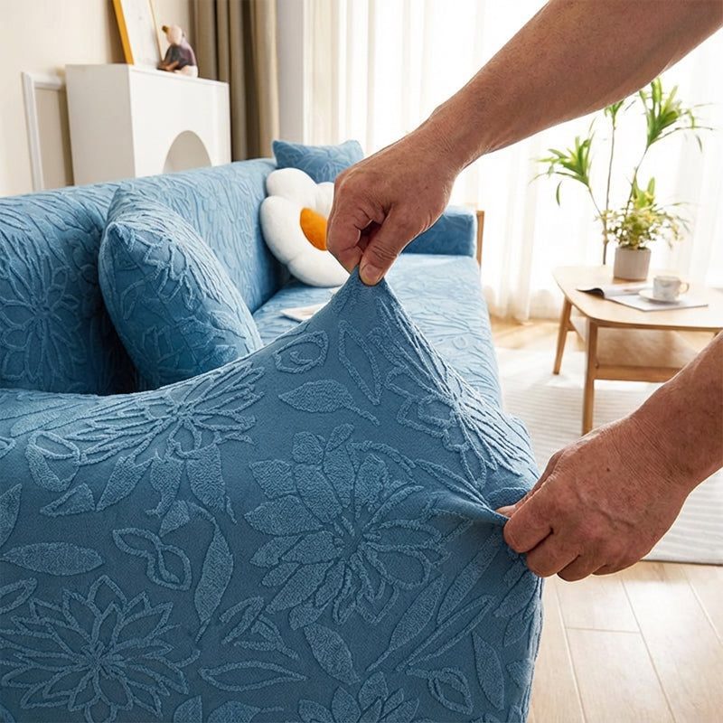 📢📢50% OFF !! ⏰Non-Slip 3D Camellia Jacquard Sofa Cover
