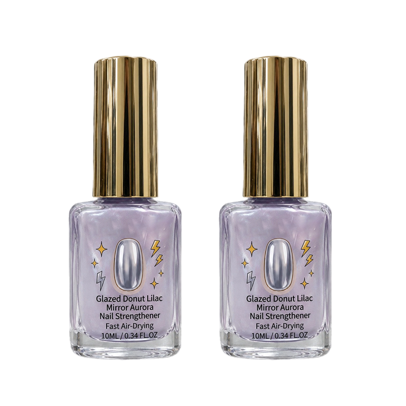 📢📢Hot Sale: Buy 1 Get 1 Free！！⏰Lilac Glossy Mirror Nail Strengthener