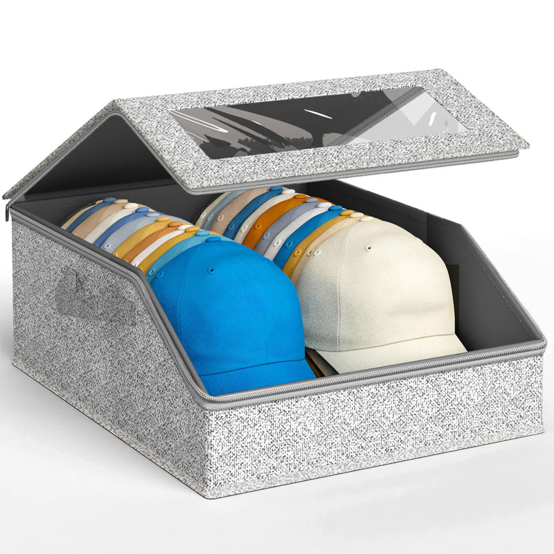 📢📢50% OFF !! ⏰Stackable Hat Storage Box with Clear Window
