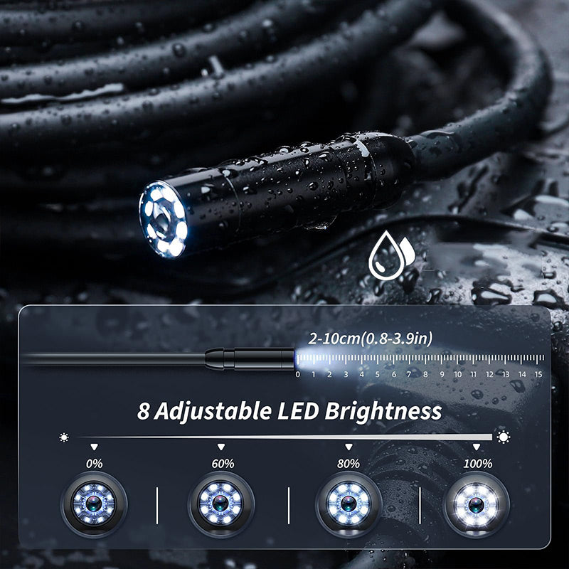 📢📢50% OFF !! ⏰4.3 HD Waterproof Endoscope Camera with Light
