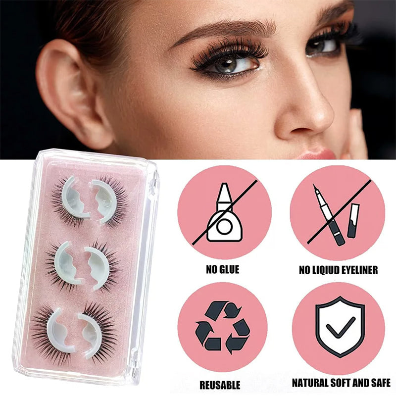 📢📢50% OFF !! ⏰Reusable Self-Adhesive False Eyelashes