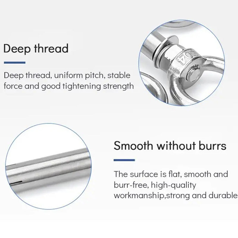 📢📢50% OFF !! ⏰6PCS/Pack 304 Stainless Steel Lifting Ring Expansion Screw
