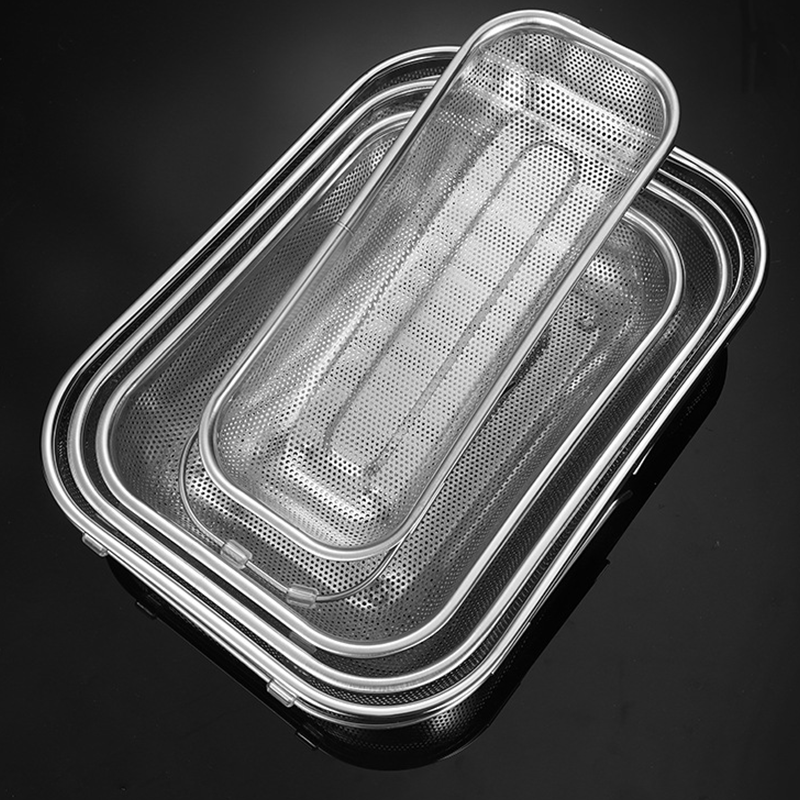 📢📢50% OFF !! ⏰Stainless Steel Telescopic Drainer Basket