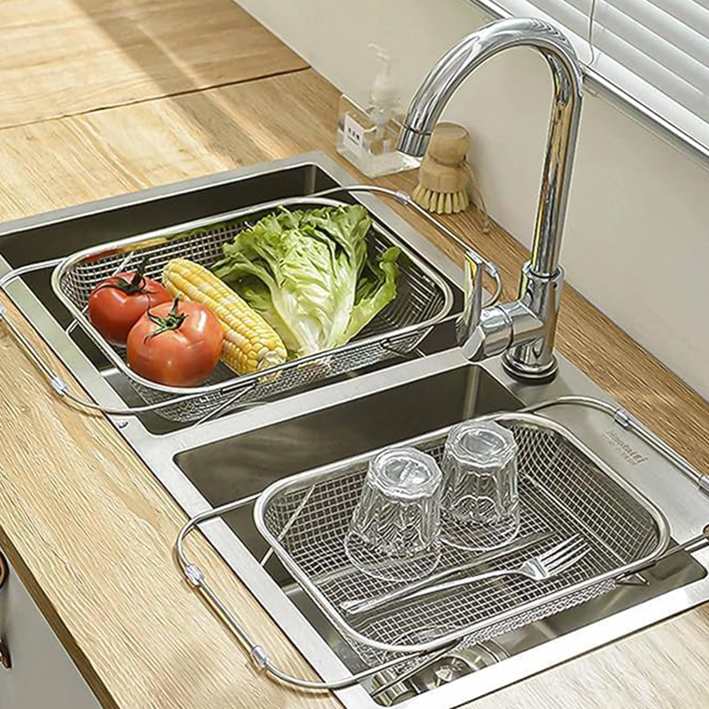 📢📢50% OFF !! ⏰Stainless Steel Telescopic Drainer Basket