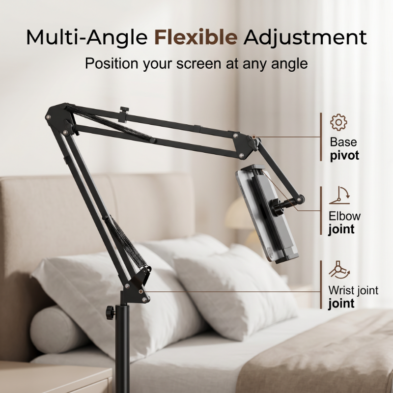 📢📢50% OFF !! ⏰Magnetic Bedside Tablet Stand with Hidden Mattress Base
