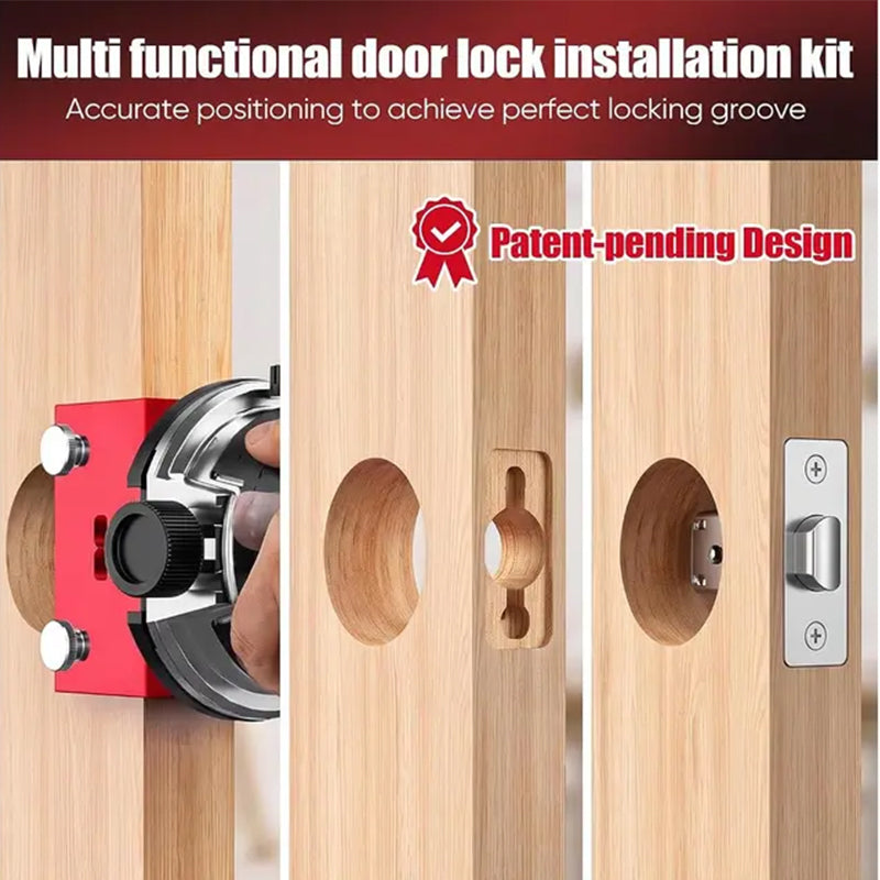 📢📢40% OFF !! ⏰Door Latch Mortising Tool Kit for Wood Doors