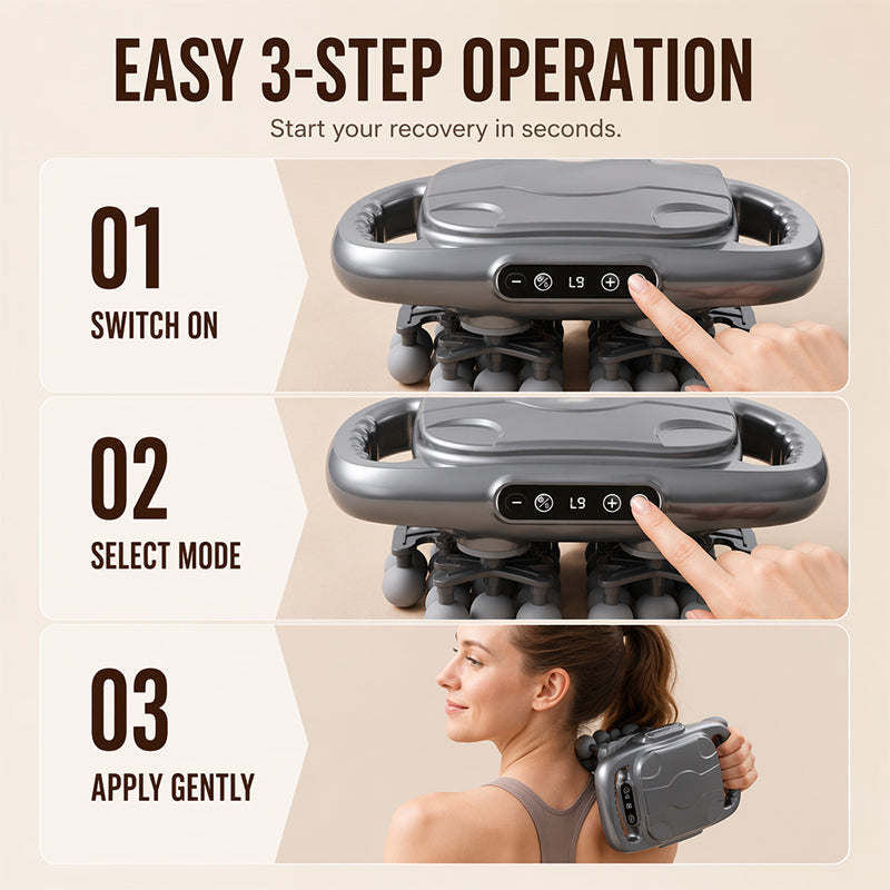 📢📢40% OFF !! ⏰Multi-Head Deep Tissue Fascia Massage Gun