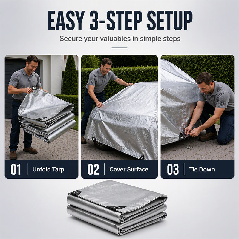 📢📢50% OFF !! ⏰Heavy Duty Thickened Waterproof Tarp 