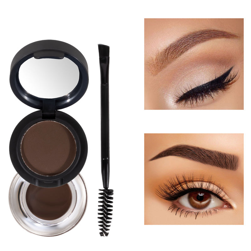 📢📢Hot Sale: Buy 1 Get 1 Free！！⏰2-in-1 Highly Pigmented Eyebrow Powder & Cream