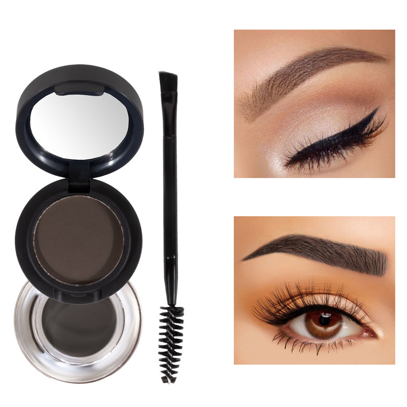📢📢Hot Sale: Buy 1 Get 1 Free！！⏰2-in-1 Highly Pigmented Eyebrow Powder & Cream