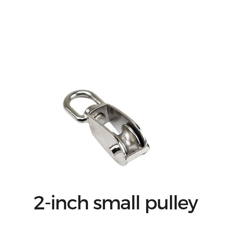 📢📢50% OFF !! ⏰304 Stainless Steel Swivel Pulley Block Heavy Duty Wire Rope Lifting Wheel