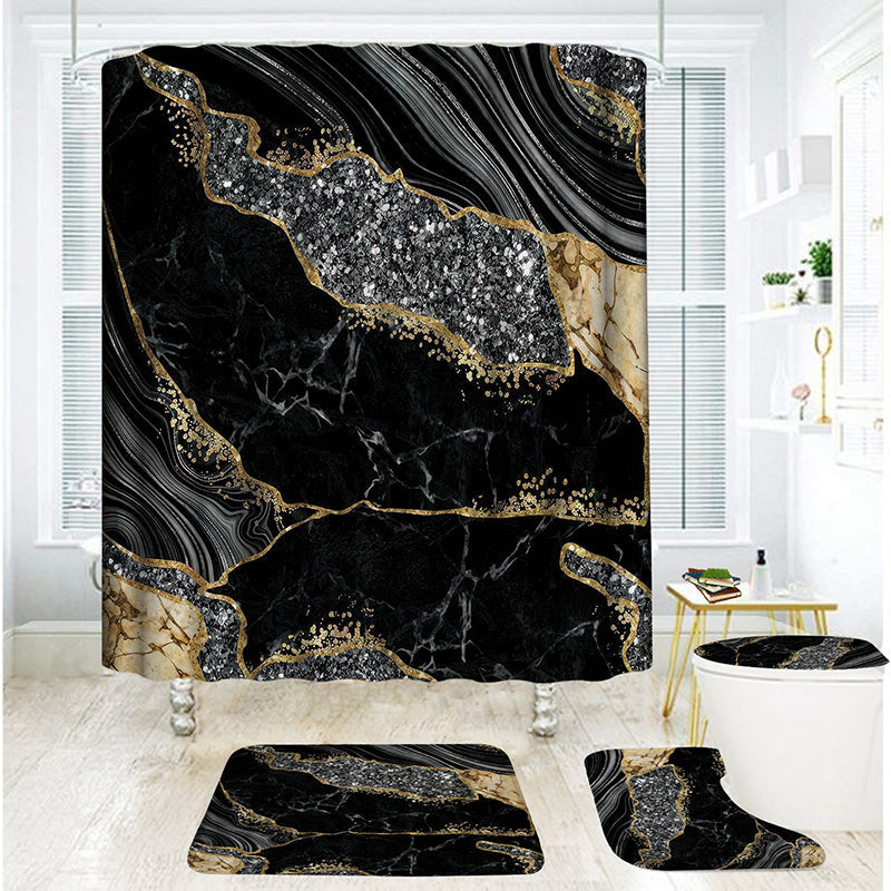 📢📢50% OFF !! ⏰Elegant Marble Pattern Bathroom Shower Curtain