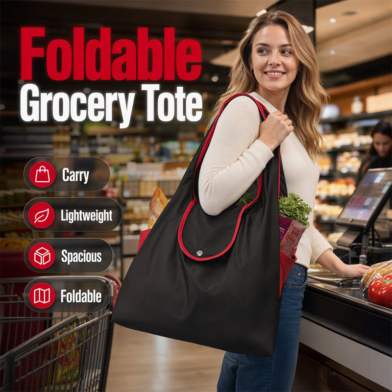 📢📢50% OFF !! ⏰Large Capacity Foldable Reusable Shopping Bag