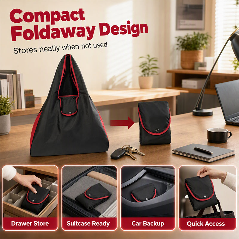 📢📢50% OFF !! ⏰Large Capacity Foldable Reusable Shopping Bag