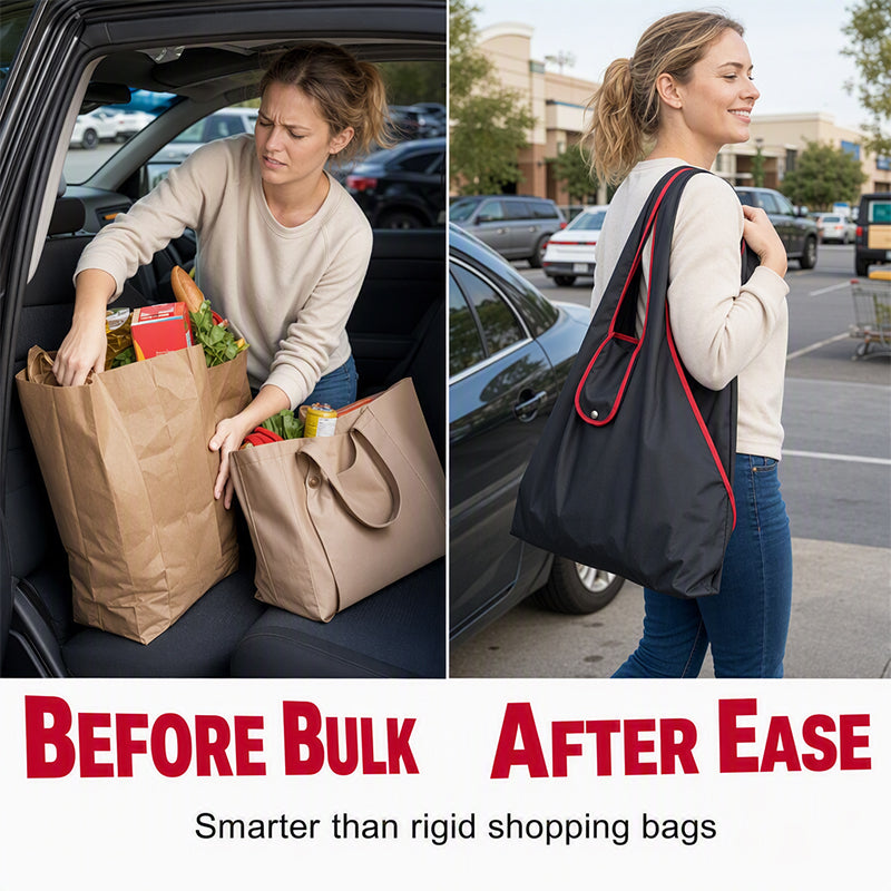 📢📢50% OFF !! ⏰Large Capacity Foldable Reusable Shopping Bag