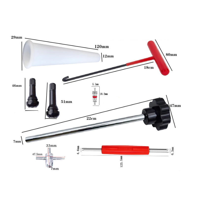📢📢50% OFF !! ⏰Quick Change Car Tire Valve Tool Kit