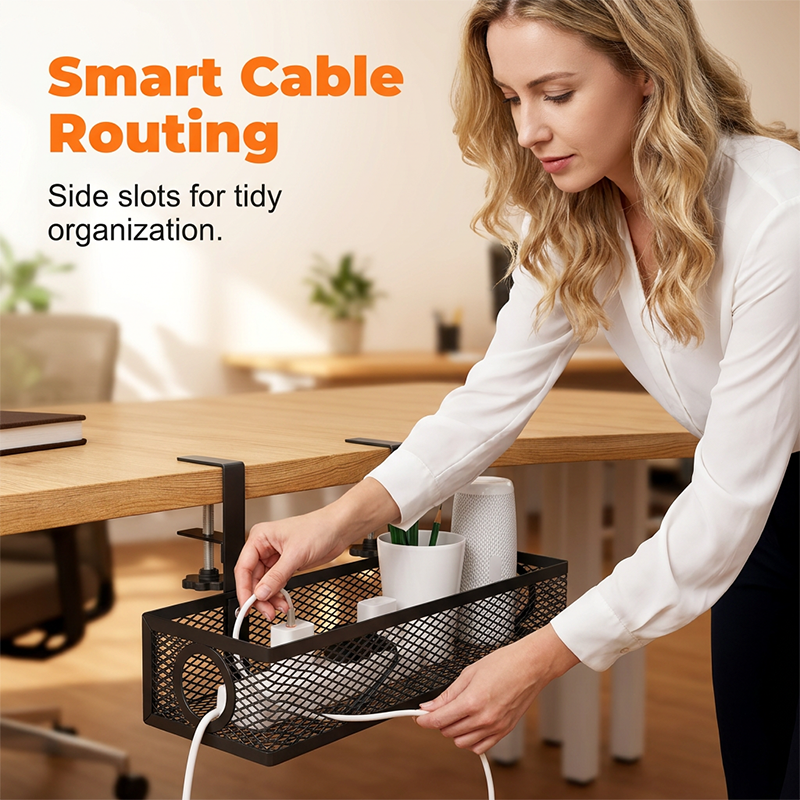 📢📢50% OFF !! ⏰Under Desk Cable Organizer