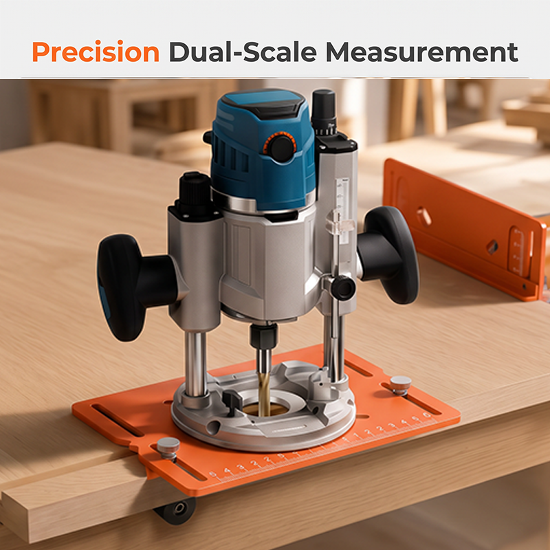 📢📢50% OFF !! ⏰Aluminum Alloy Wood Router Slotting Bracket Guide Tool