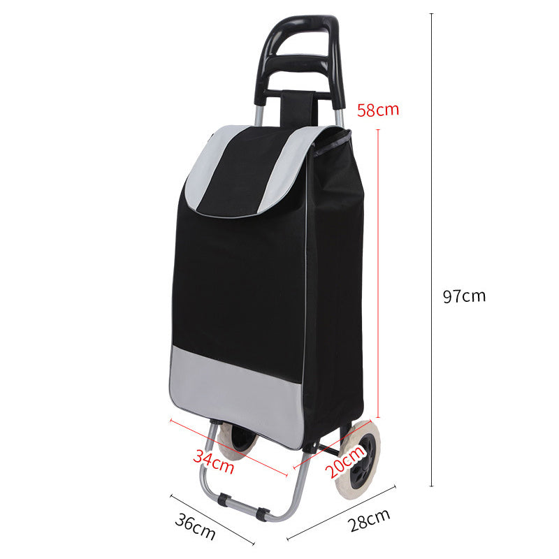 📢📢50% OFF !! ⏰Large Capacity Portable Folding Stair Climbable Cart