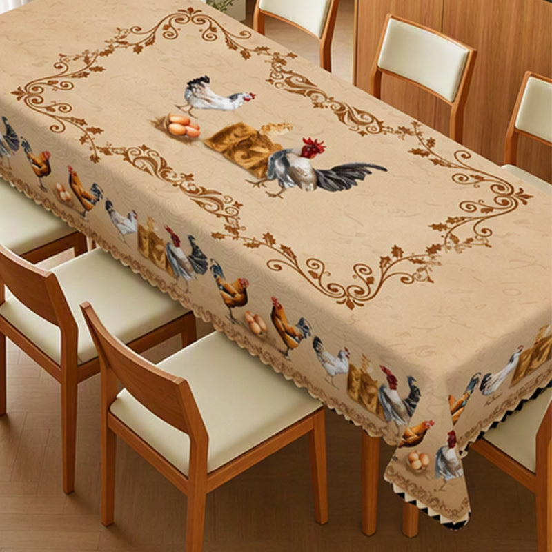 📢📢50% OFF !! ⏰Vintage Farmhouse Chicken Pattern Tablecloth