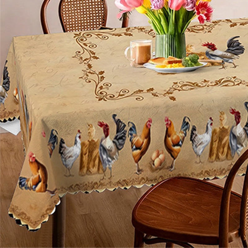 📢📢50% OFF !! ⏰Vintage Farmhouse Chicken Pattern Tablecloth