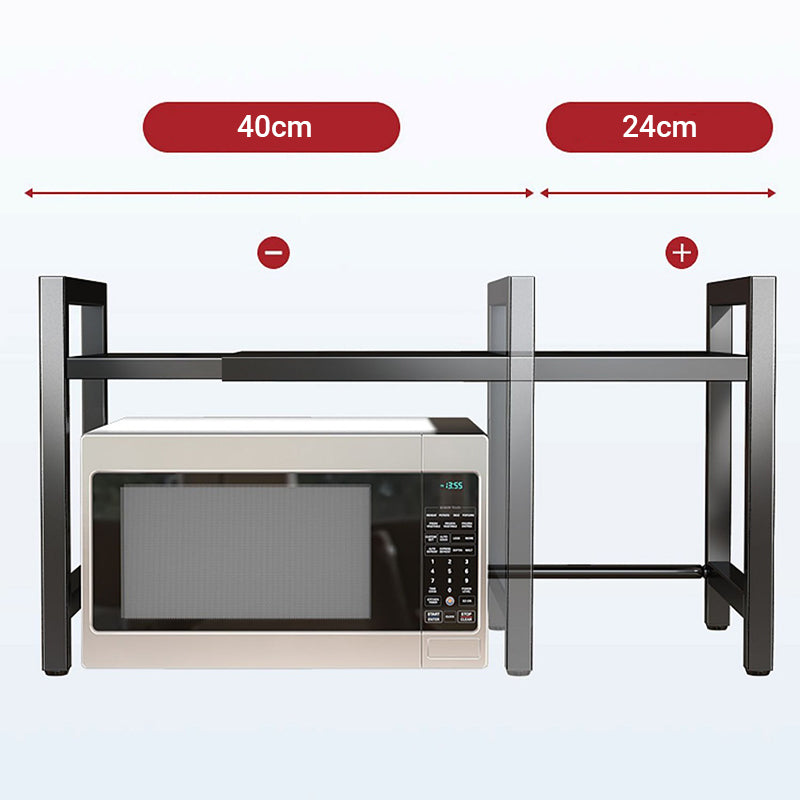 📢📢50% OFF !! ⏰Expandable Microwave Oven Rack with Hooks