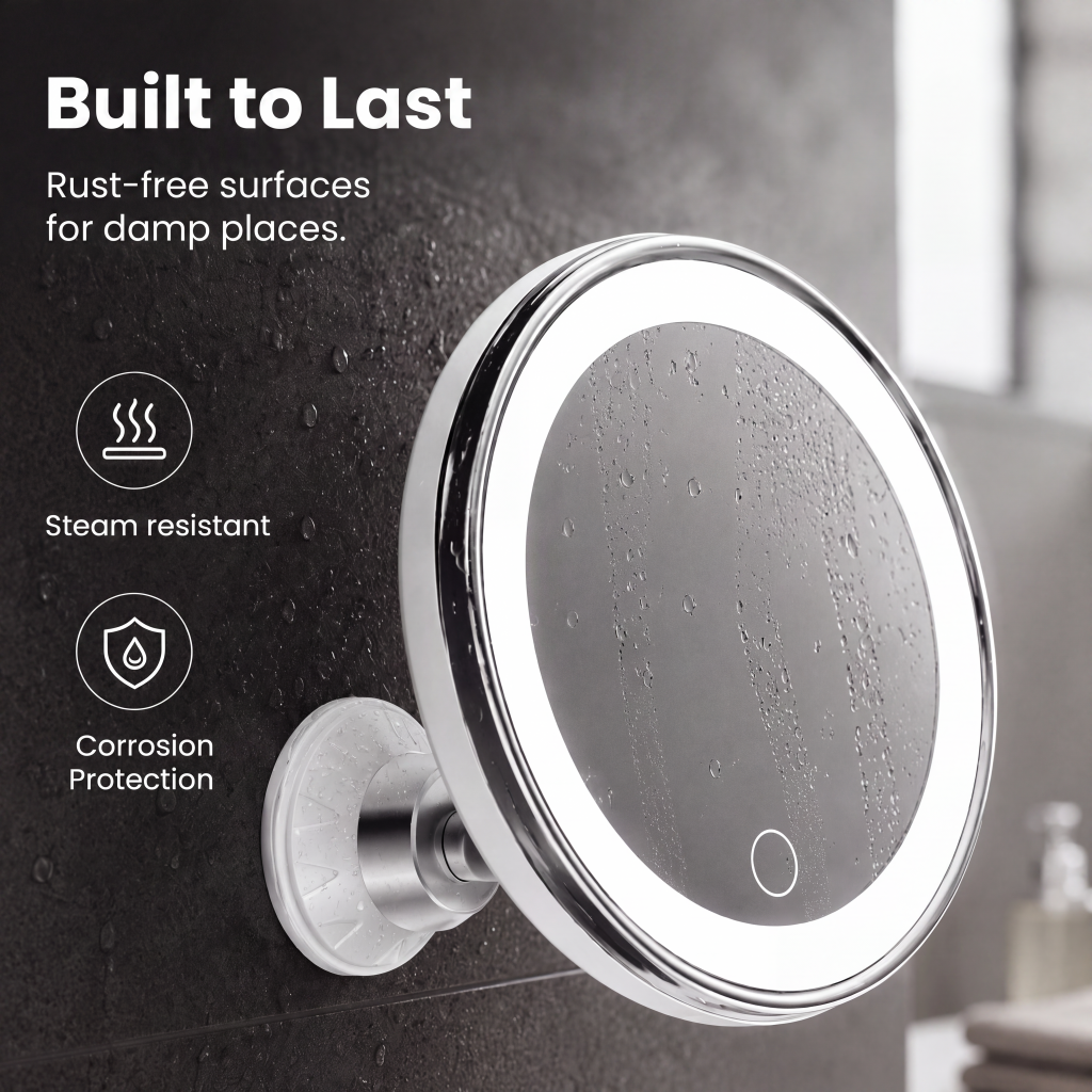 📢📢50% OFF !! ⏰10x Magnifying Makeup Mirror with LED Light and Suction Cup
