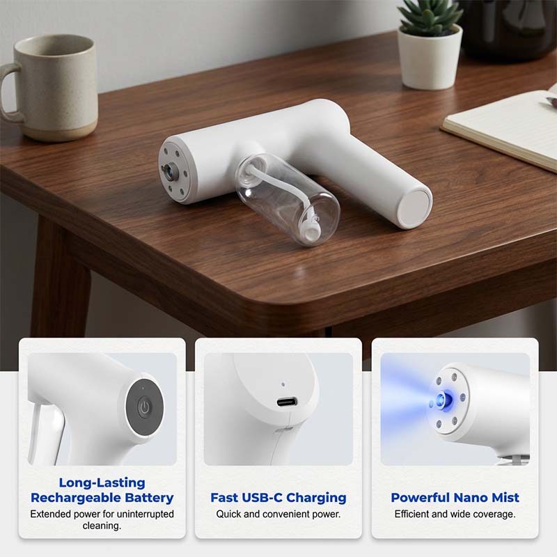 📢📢50% OFF !! ⏰Cordless Nano Atomizer Spray Gun