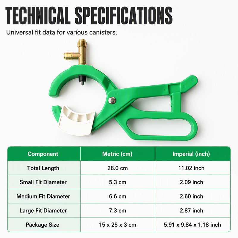 📢📢50% OFF !! ⏰Scissor Type Refrigerant Can Tap Opener Valve