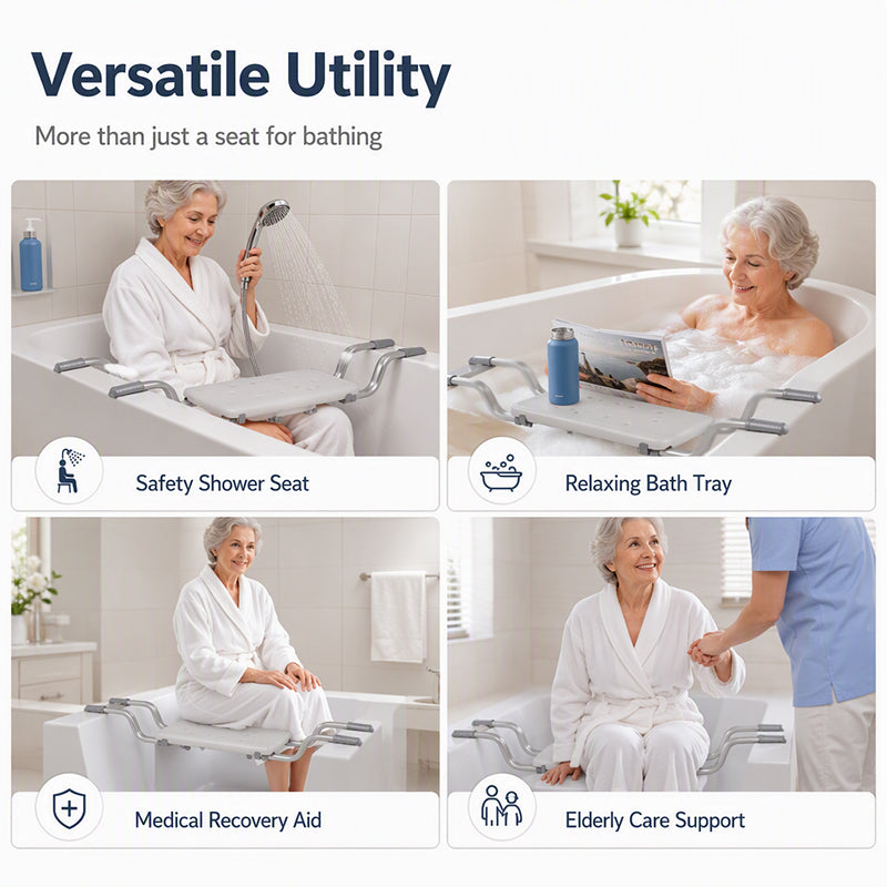 📢📢50% OFF !! ⏰Adjustable Non-Slip Bathtub Seat Board