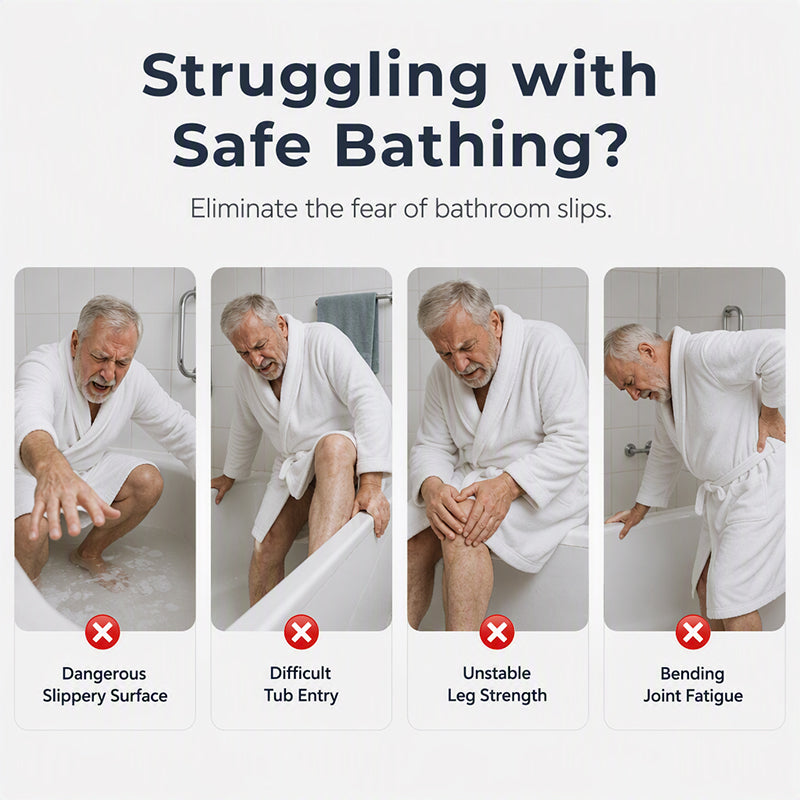 📢📢50% OFF !! ⏰Adjustable Non-Slip Bathtub Seat Board