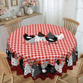 📢📢50% OFF !! ⏰Red Plaid Rooster Tablecloth