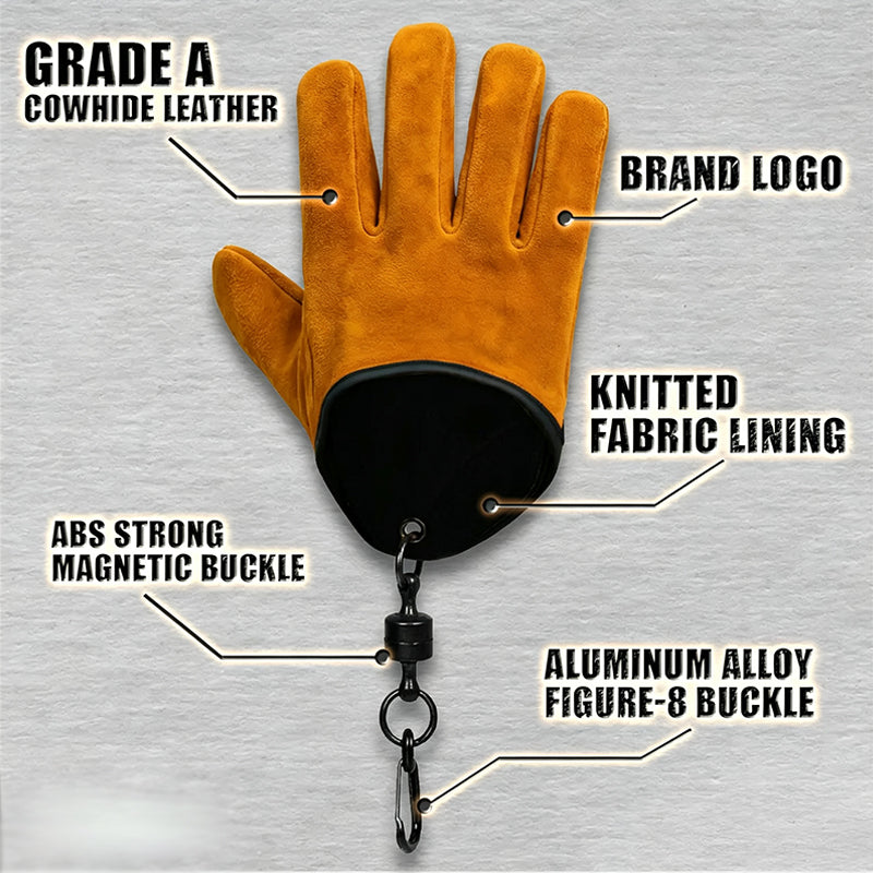 📢📢50% OFF !! ⏰Outdoor Thickened Wear-Resistant Cowhide Work Gloves