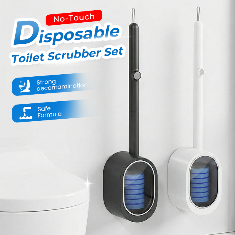 📢📢50% OFF !! ⏰No-Touch Disposable Toilet Scrubber Set