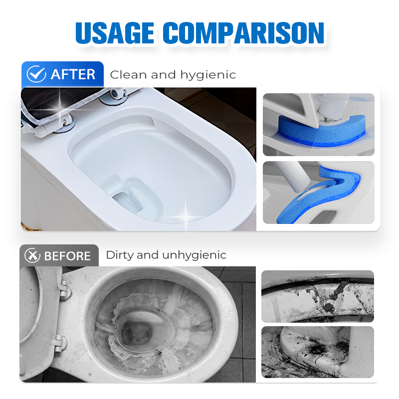 📢📢50% OFF !! ⏰No-Touch Disposable Toilet Scrubber Set