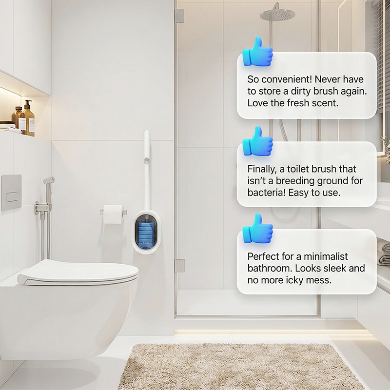 📢📢50% OFF !! ⏰No-Touch Disposable Toilet Scrubber Set