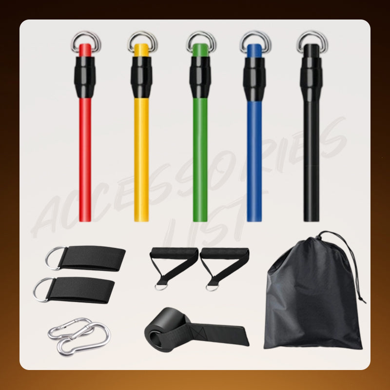 📢📢50% OFF !! ⏰13PCS Resistance Band Set with Handle for Home Gym