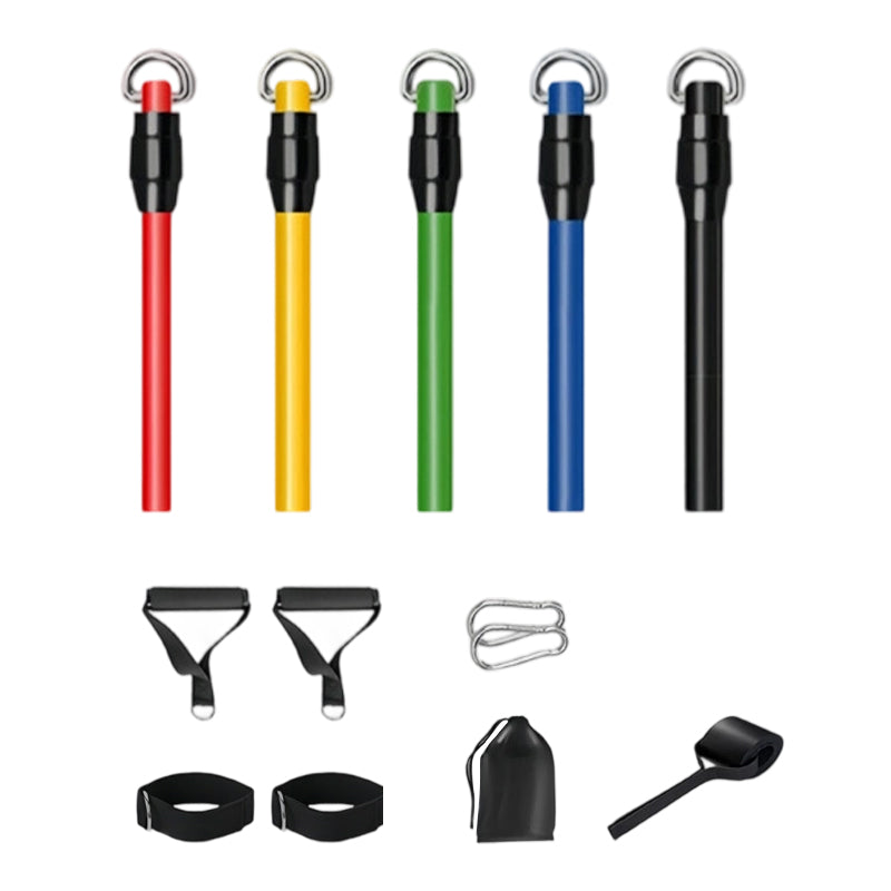📢📢50% OFF !! ⏰13PCS Resistance Band Set with Handle for Home Gym