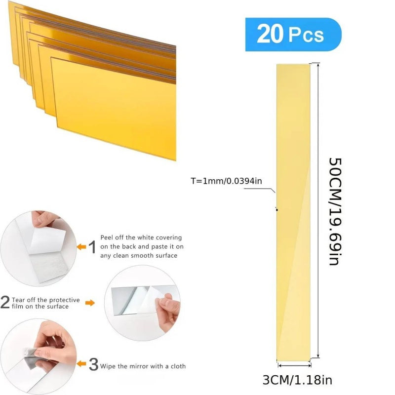 📢📢50% OFF !! ⏰Self-Adhesive Acrylic Mirror Wall Stickers