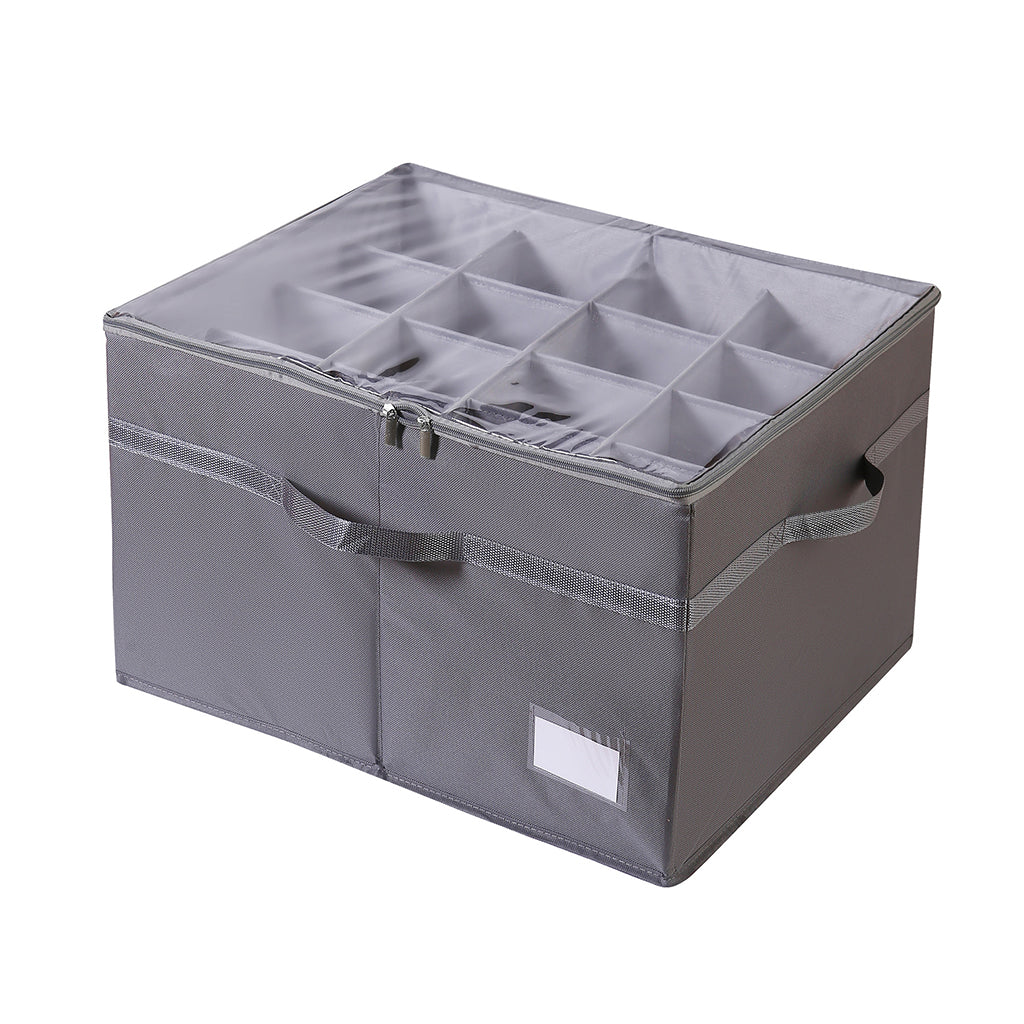 📢📢40% OFF !! ⏰16-Grid Foldable Fabric Shoe Storage Box