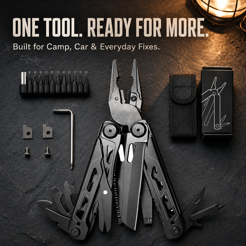 📢📢40% OFF !! ⏰Portable Folding Multi-Tool Pliers with Pouch