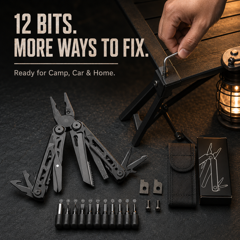 📢📢40% OFF !! ⏰Portable Folding Multi-Tool Pliers with Pouch