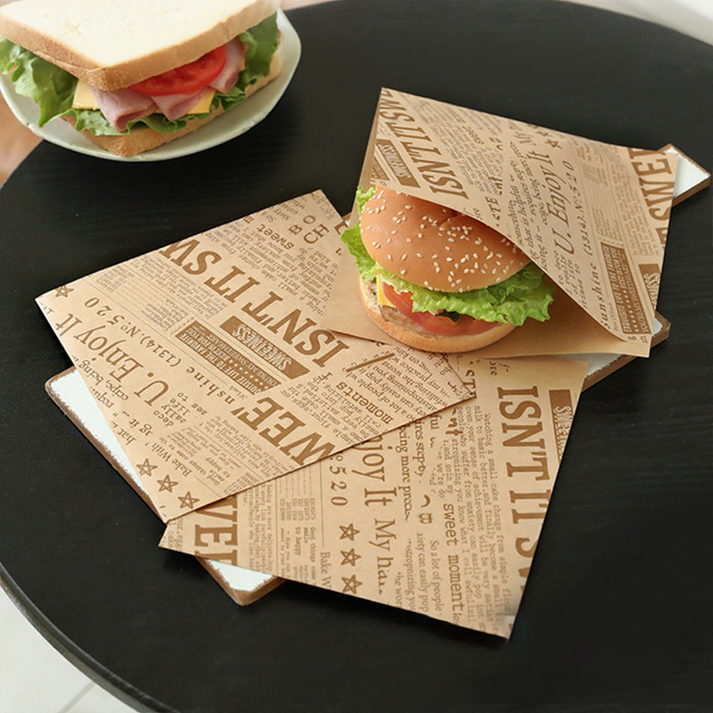📢📢50% OFF !! ⏰Grease-Resistant Paper Bags for Sandwich Wrapping
