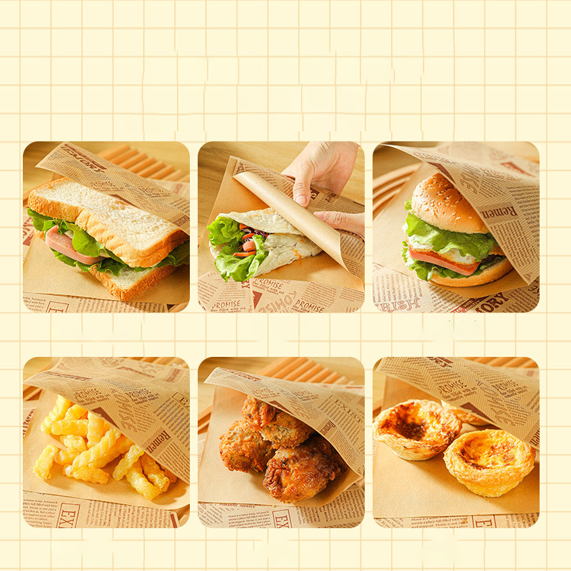 📢📢50% OFF !! ⏰Grease-Resistant Paper Bags for Sandwich Wrapping