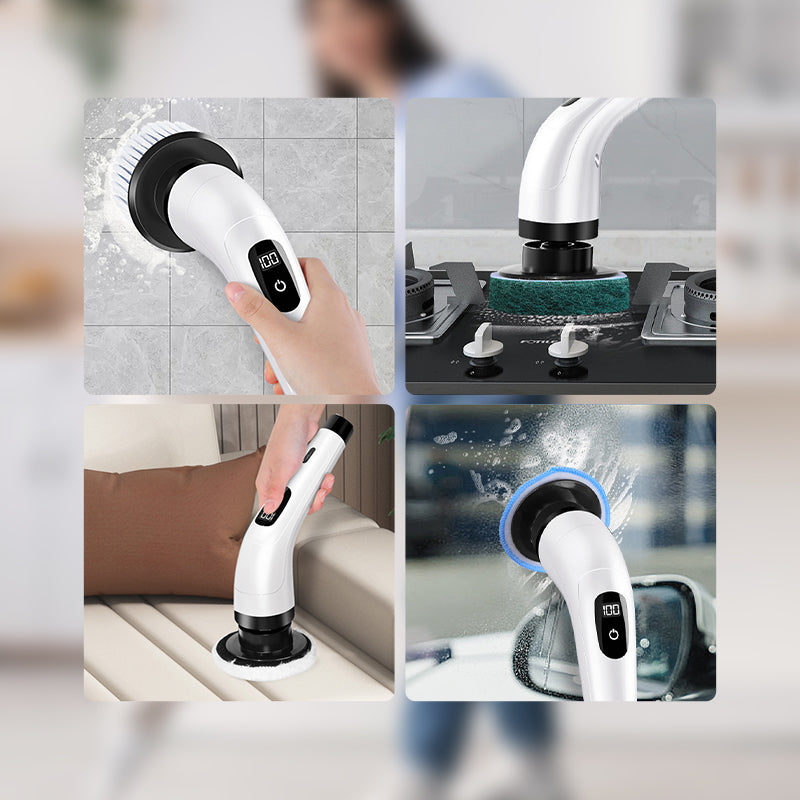 📢📢50% OFF !! ⏰8-in-1 Electric Cleaning Brush Set for Home Use