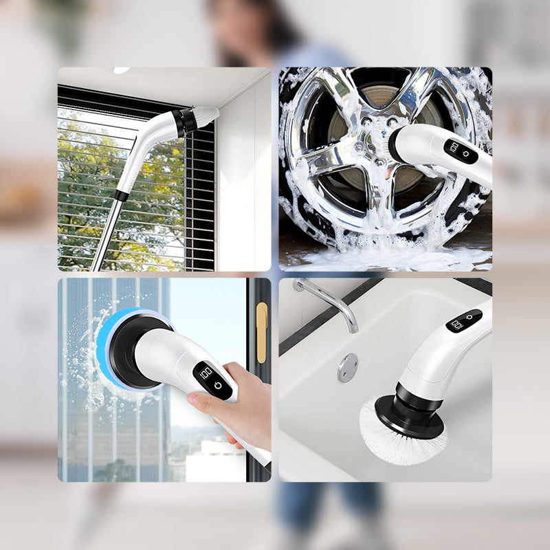 📢📢50% OFF !! ⏰8-in-1 Electric Cleaning Brush Set for Home Use