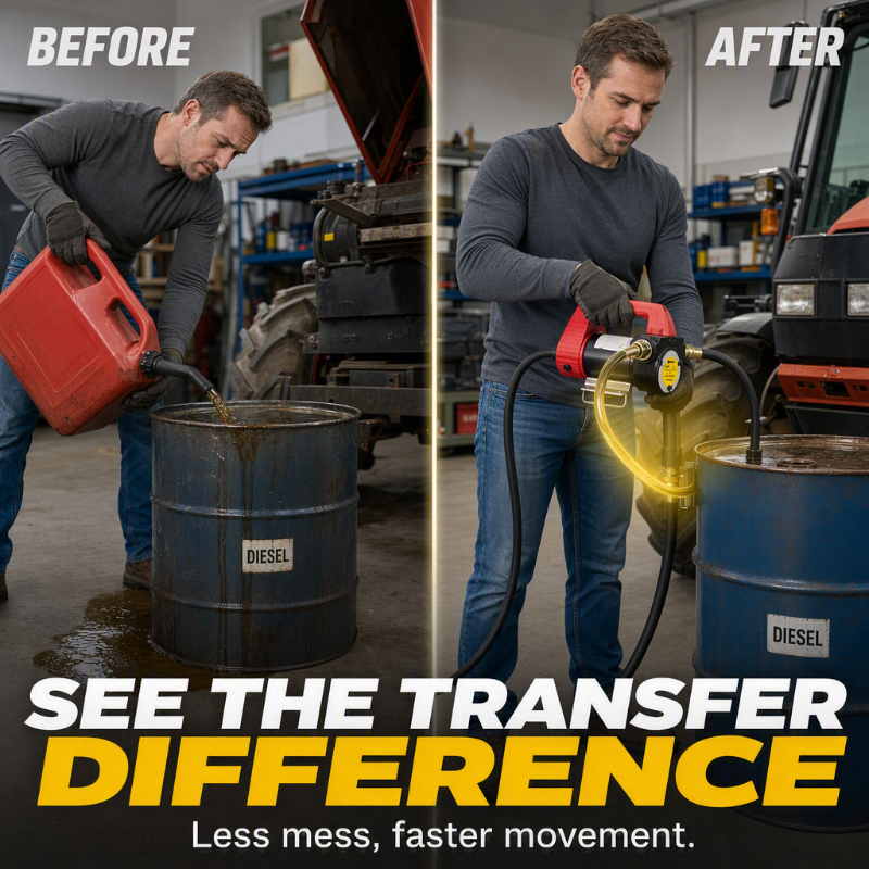 📢📢40% OFF !! ⏰Portable Diesel Transfer Pump